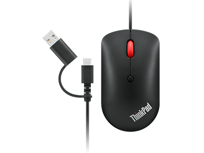 Mouse compacto con cable ThinkPad USB-C